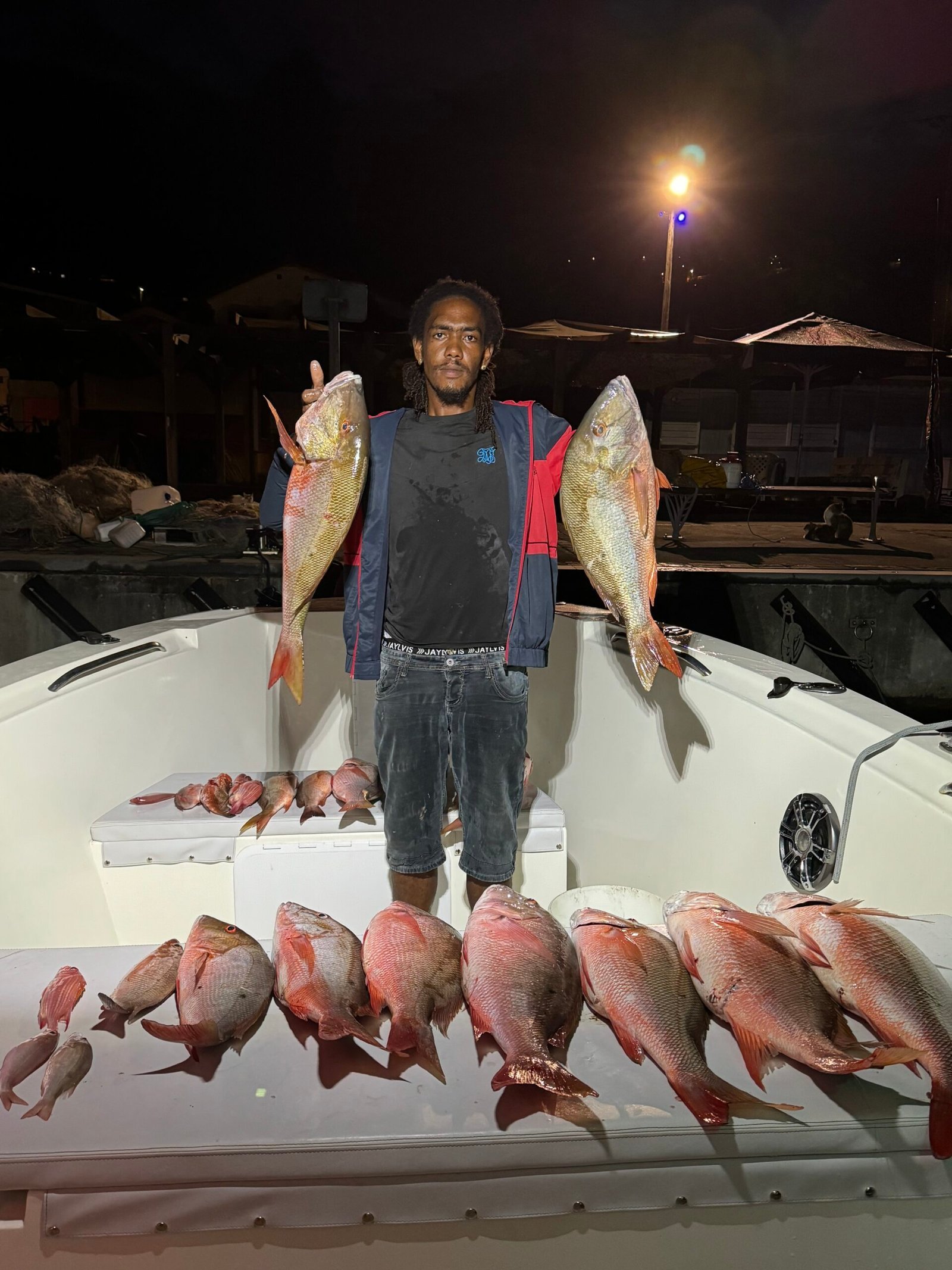 Belles prises lors d'une sortie de pêche côtière en famille en Martinique