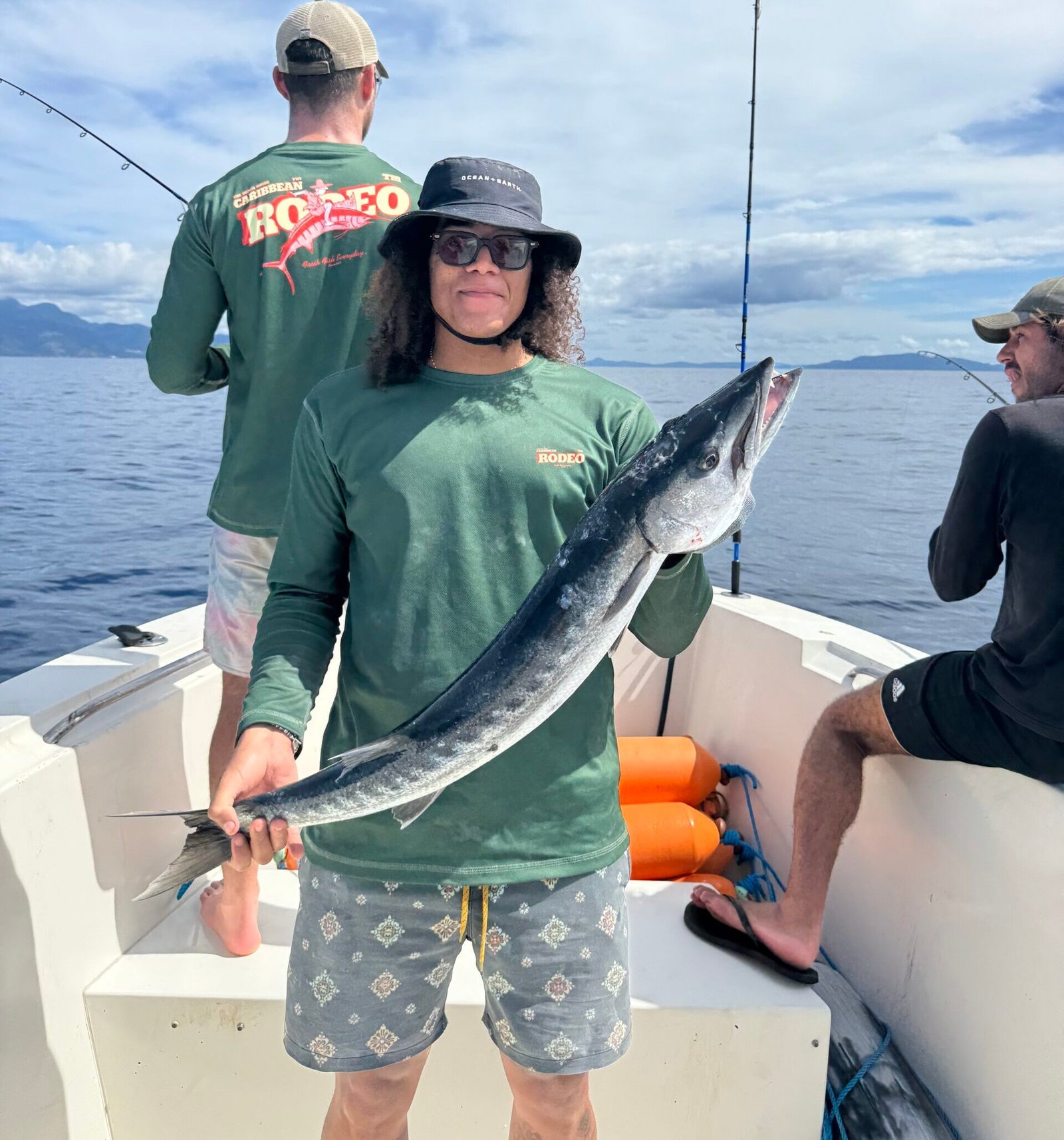 Thazard (wahoo) pêché au large de la Martinique